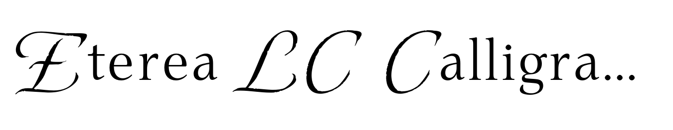 Eterea LC Calligraphic Caps